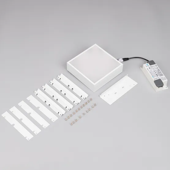 Фото #2 товара Светильник DL-GRIGLIATO-S140x140-18W Warm3000 (WH, 100 deg, 230) (Arlight, IP40 Металл, 5 лет)