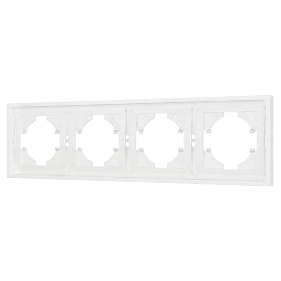 Фото #1 товара Рамка пластиковая FRM-TENDO-SFPL-4-WH (Arlight, Матовый белый)