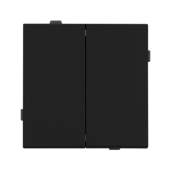 Фото #2 товара Механизм выключателя двухклавишный непроходной SWT-TENDO-MK02-SFPL-BK (230V, 10A) (Arlight, Матовый черный)