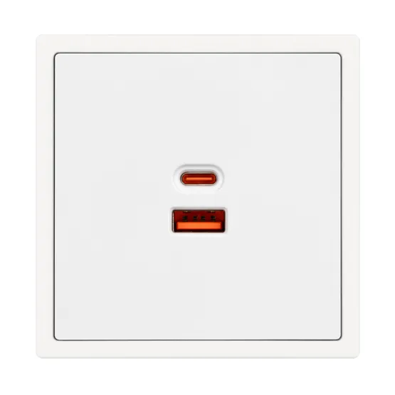 Фото #2 товара ARL NOBE USB Розетка тип A+C софт-тач белый кварц SCT-MUAC-SFPL-FC-WH (65W, QC3) (Arlight, -)