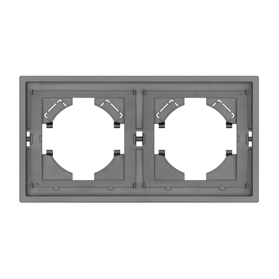 Фото #2 товара Рамка пластиковая FRM-TENDO-PL-2-GR (Arlight, Графитовый)