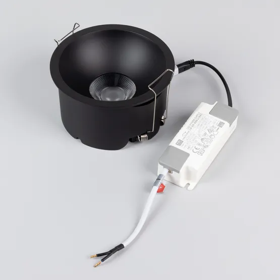 Фото #5 товара Светильник MS-HARBOR-R123-20W Warm3000 (BK, 50 deg, 230V) (Arlight, IP20 Металл, 5 лет)