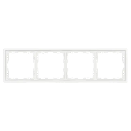 Фото #3 товара Рамка пластиковая FRM-NOBE-SFPL-4-WH (Arlight, Белый кварц)