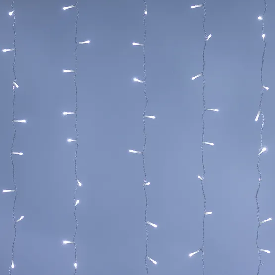 Фото #1 товара Светодиодная гирлянда ARD-CURTAIN-HOME-2000x2500-CLEAR-300LED White (230V, 12W) (Ardecoled, IP20)