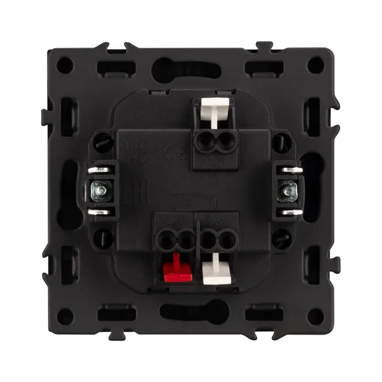 Фото #3 товара Механизм выключателя одноклавишный проходной LED SWT-NOBE-MKP1-SFPL-L-GR (230V, 10A) (Arlight, Серый базальт)