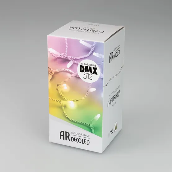 Фото #7 товара Светодиодная гирлянда ARD-STRING-CLASSIC-10000-WHITE-100LED-MILK-LIVE RGB-DMX (24V, 10W) (Ardecoled, IP65)
