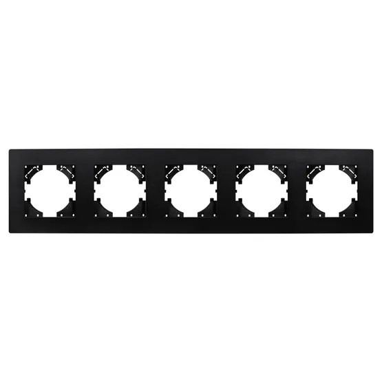 Фото #3 товара Рамка пластиковая FRM-PERIO-PL-5-BK (Arlight, -)