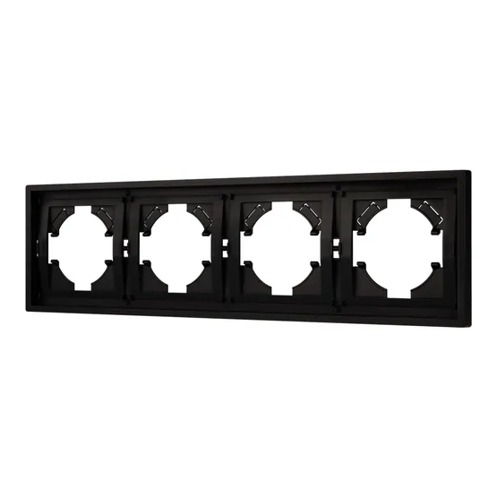 Фото #1 товара Рамка пластиковая FRM-TENDO-PL-4-BK (Arlight, Черный)