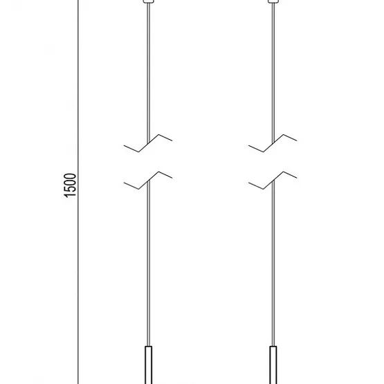 Фото #4 товара Держатель трека ART-APRIORI-HOLDER-HANG-TUBE-L1500 (BK) (Arlight, IP20 Металл, 3 года)