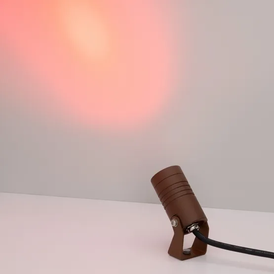 Фото #3 товара Светильник KT-RAY-COLOR-R42-6W RGB (RS, 25 deg, 12V) (Arlight, IP67 Металл, 3 года)