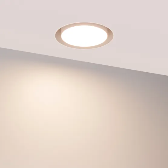 Фото #3 товара Светильник SP-ARCLOOP-TRIMLESS-D180-20W Day4000-Warm3000 (WH, 120 deg, 230V) (Arlight, Алюминий)