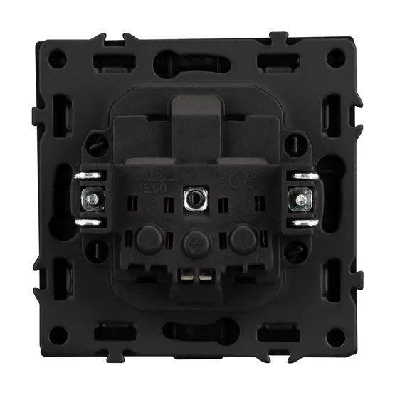 Фото #2 товара Механизм розетки влагозащищённый SCT-NOBE-MCP-SFPL-GR (230V, 16A) (Arlight, Серый базальт)