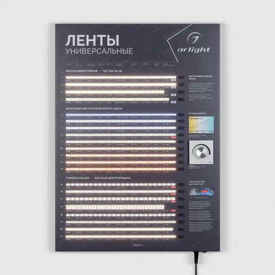 Фото #8 товара Стенд Ленты Универсальные RT-LUX-02-830x600mm (230V) (Arlight, -)