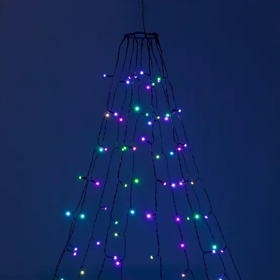 Фото #1 товара Светодиодная гирлянда Лучи Смарт ARD-GALA-CLASSIC-2700-BLACK-180LED RGB (230V, 3.6W, Tuya Wi-Fi) (Ardecoled, IP65)