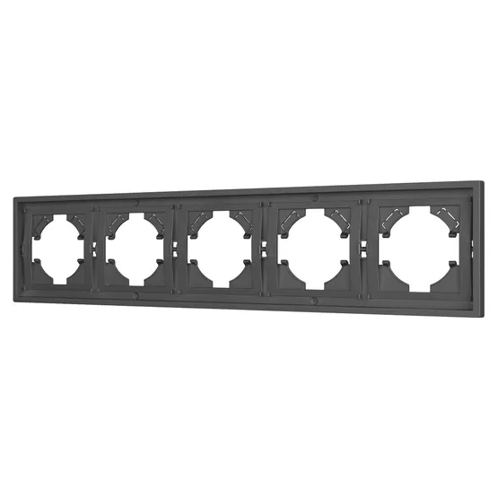 Фото #1 товара Рамка пластиковая FRM-TENDO-SFPL-5-GR (Arlight, Матовый графитовый)