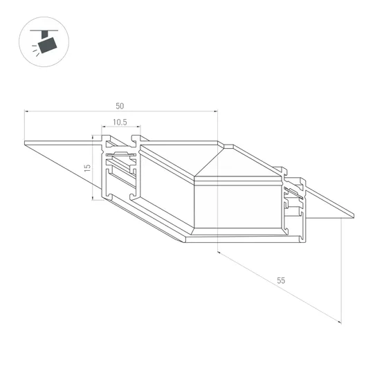 Фото #2 товара Коннектор угловой MAG-MICROCOSM-CON-FDW-L90 (WH) (Arlight, IP20 Металл, 3 года)