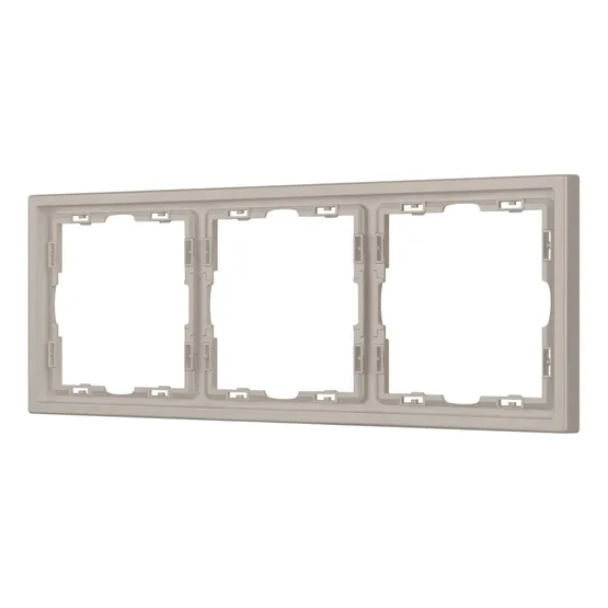 Фото #1 товара Рамка пластиковая FRM-NOBE-SFPL-3-CA (Arlight, Кашемир)