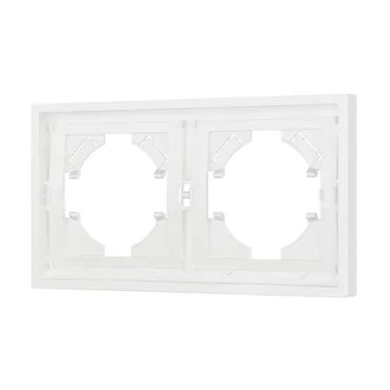 Фото #1 товара Рамка пластиковая FRM-TENDO-SFPL-2-WH (Arlight, Матовый белый)