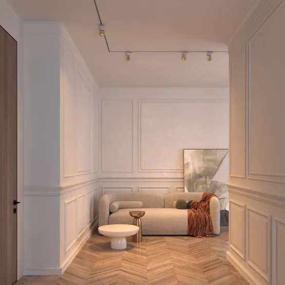 Фото #4 товара Светильник SP-PLURIO-TRACK-4TR-R77-9W Day4000 (WH-BRS, 36 deg, 230V) (Arlight, IP20 Металл, 3 года)