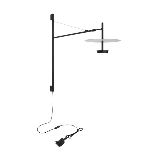 Фото #5 товара Светильник SP-CAMPANA-WALL-L1450-9W Warm3000 (BK, 130 deg, 230V, TELESCOPIC) (Arlight, IP20 Металл, 5 лет)