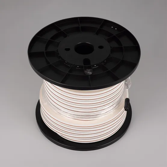 Фото #4 товара Светодиодная лента герметичная MOONLIGHT-PRO-SIDE-X320-16x16mm 48V Warm3000 (10 W/m, IP67, 30m, wire x2) (Arlight, Вывод боковой, 7 лет)