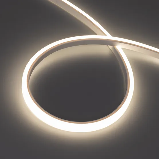 Фото #1 товара Светодиодная лента герметичная WAVE-TOP-PU-A144-10x10mm 24V Day4000 (5 W/m, IP68, 5m, wire x2) (Arlight, Вывод боковой, 3 года)