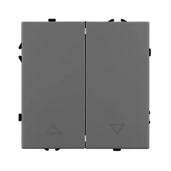 Фото #3 товара Механизм выключателя управления шторами SWT-NOBE-MKR2-SFPL-GR (230V, 10A) (Arlight, Серый базальт)