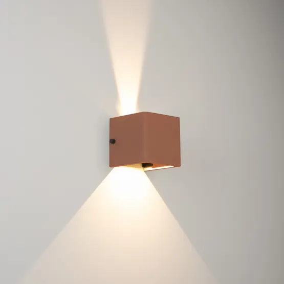 Фото #6 товара Светильник LGD-PERAN-WALL-S120x120-6W Warm3000 (Beige red, 0-80 deg, 230V) (Arlight, IP65 Бетон, 3 года)