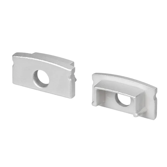 Фото товара Заглушка LINE-1708 SILVER с отверстием (Arlight, Пластик)