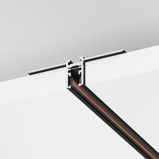 Фото #2 товара Трек встраиваемый MAG-MICROCOSM-TRACK-4115-FDW-2000 (BK) (Arlight, IP20 Металл, 3 года)