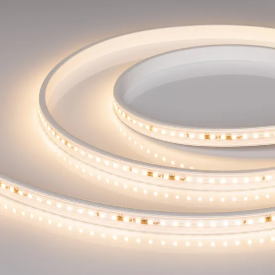 Фото #1 товара Светодиодная лента герметичная ARL-PV-A120-15mm 230V Warm3000 (15 W/m, IP65, 50m) (Arlight, -)