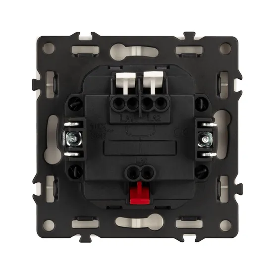 Фото #3 товара Механизм выключателя двухклавишный непроходной SWT-NOBE-MK02-SFPL-IS (230V, 10A) (Arlight, Никель)