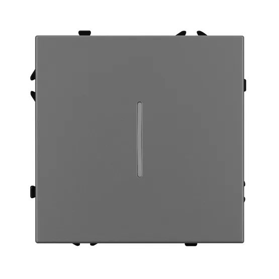 Фото #2 товара Механизм выключателя одноклавишный проходной LED SWT-NOBE-MKP1-SFPL-L-GR (230V, 10A) (Arlight, Серый базальт)