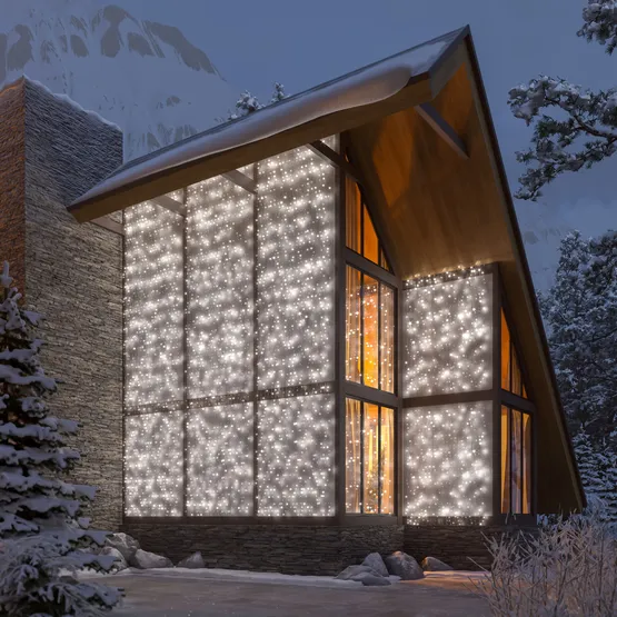 Фото #4 товара Светодиодная гирлянда ARD-CURTAIN-CLASSIC-2000x3000-CLEAR-760LED White (230V, 60W) (Ardecoled, IP65)