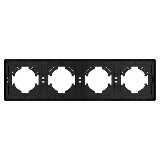 Фото #2 товара Рамка пластиковая FRM-TENDO-SFPL-4-BK (Arlight, Матовый черный)