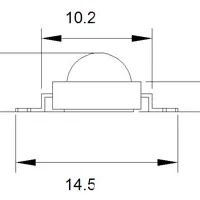 Фото #3 товара Мощный светодиод ARPL-1W3W-EPL42 Red IR660 (Arlight, Emitter)