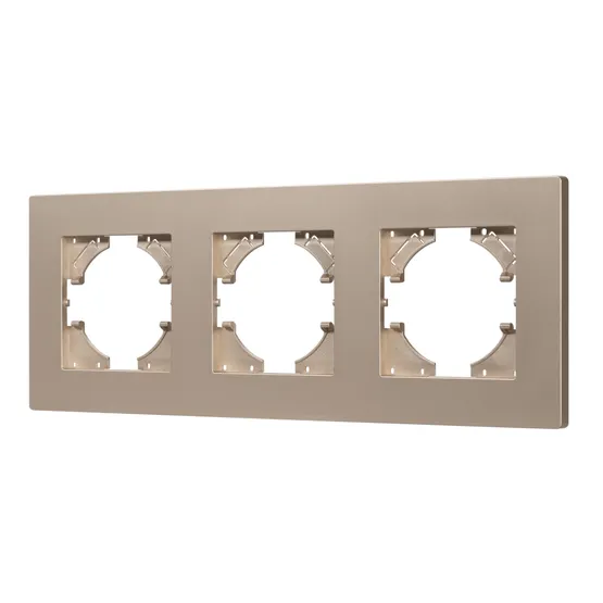 Фото #1 товара Рамка пластиковая FRM-PERIO-PL-3-GD (Arlight, -)