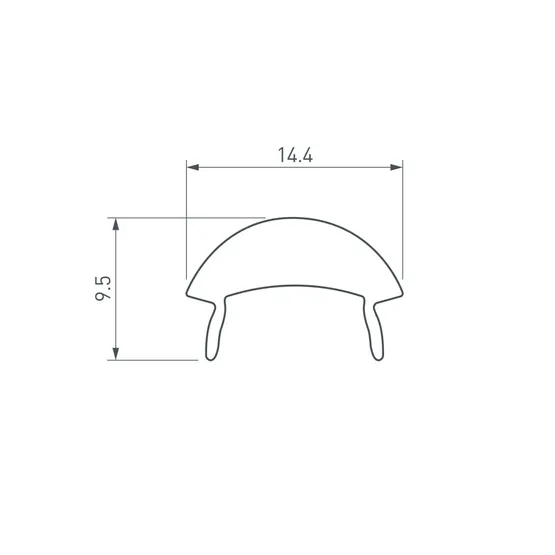 Фото #4 товара Экран с линзой SATIN-10-90 для PDS, MIC (Arlight, Пластик)