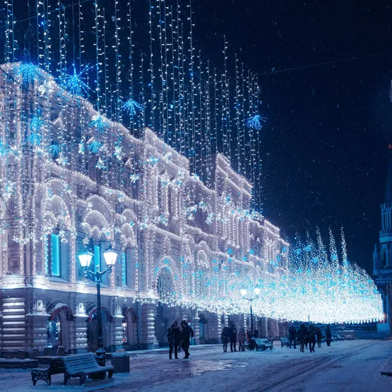 Фото #5 товара Светодиодная гирлянда ARD-STRING-CLASSIC-10000-CLEAR-100LED-FLASH BLUE (230V, 7W) (Ardecoled, IP65)