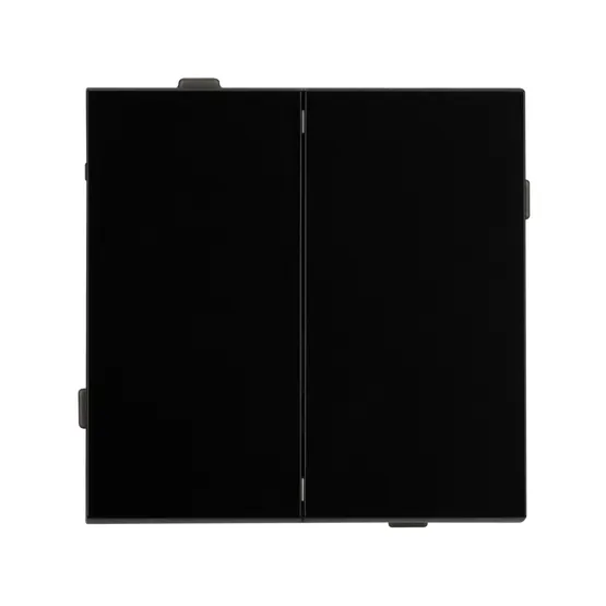 Фото #2 товара Механизм выключателя двухклавишный непроходной SWT-TENDO-MK02-PL-BK (230V, 10A) (Arlight, Черный)