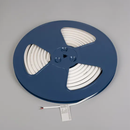 Фото #3 товара Светодиодная лента герметичная MOONLIGHT-3D-T-X544-10x10mm 24V Warm3000 (8 W/m, IP67, 5m, wire x1) (Arlight, Вывод боковой, 5 лет)