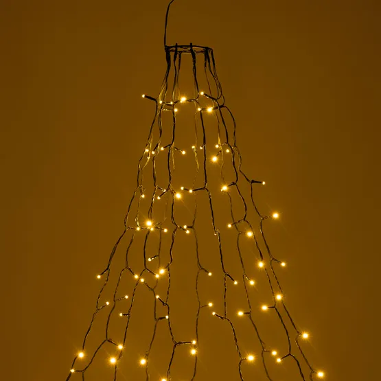 Фото #1 товара Светодиодная гирлянда Лучи Смарт ARD-GALA-CLASSIC-2000-BLACK-200LED Warm (230V, 4.7W, Tuya Wi-Fi) (Ardecoled, IP65)