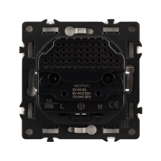 Фото #3 товара Механизм розетки с USB зарядкой SCT-NOBE-MUAC-SFPL-GD (230V, 16A) (Arlight, Золотой песок)