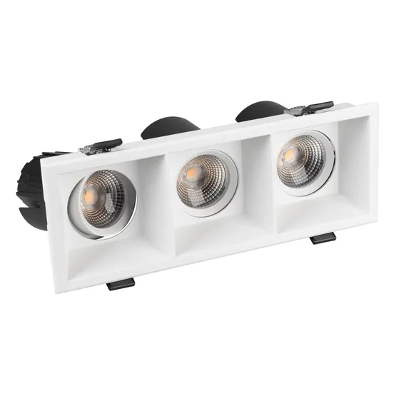 Фото #3 товара Светильник MS-FLOW-BUILT-S230x85-3x6W Warm3000 (WH, 55 deg, 230V) (Arlight, IP20 Металл, 5 лет)