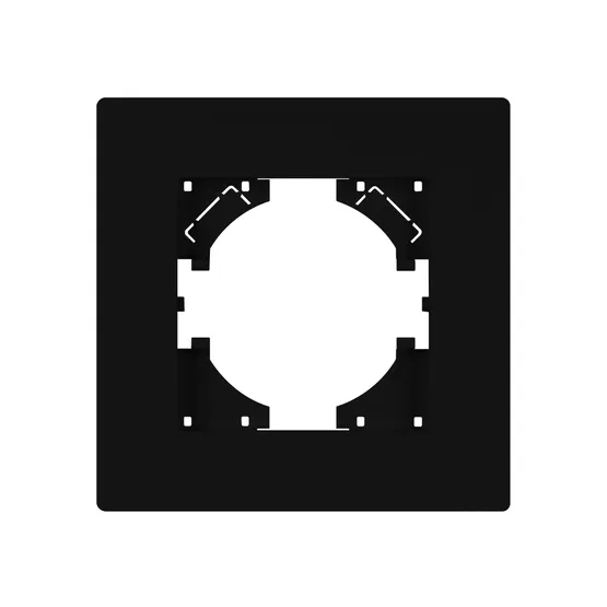 Фото #3 товара Рамка пластиковая FRM-PERIO-PL-1-BK (Arlight, -)