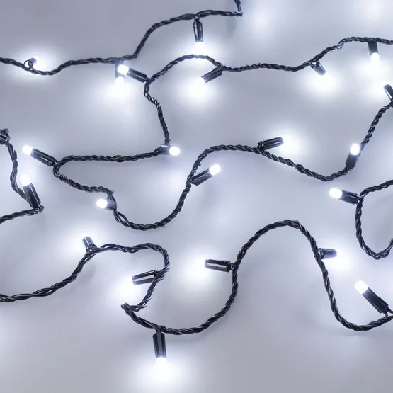 Фото #3 товара Светодиодная гирлянда ARD-STRING-CLASSIC-1000-BLACK-100LED-MILK-PULSE White (230V, 7W) (Ardecoled, IP65)