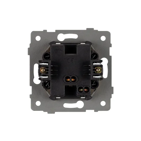 Фото #2 товара Механизм выключателя одноклавишный непроходной SWT-MK01-PL-BK-V (250V, 10A) (Arlight, -)