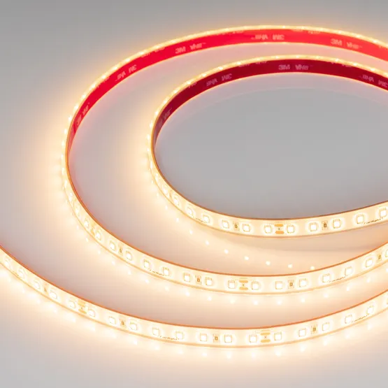Фото #1 товара Светодиодная лента герметичная RTW-PS-A80-12mm 24V Warm2400 (4.8 W/m, IP67, TWP100, 5m) (Arlight, -)