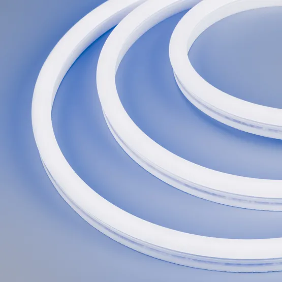 Фото #1 товара Светодиодная лента герметичная WAVE-SIDE-A120-12x25mm 230V Blue (12 W/m, IP67, 50m, wire x2) (Arlight, Грибовидная форма)