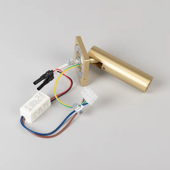 Фото #2 товара Светильник SP-READER-NB-S60x60-3W Warm3000 (GD, 20 deg, 230V) (Arlight, IP20 Металл, 3 года)